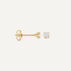 14 Karat Gold Four Prong Diamant Oorknopjes (0.30 ct) - 4