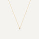 Bezel Set Diamond Linked Pendant Necklace (0.02 ct)