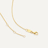 14 Karat Gold with Diamond Bezel Set Diamond Linked Pendant Necklace (0.02 ct) - 8