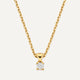 Collier Pendentif Four Prong Lié Diamant (0.05 ct)