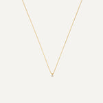 Four Prong Diamond Linked Pendant Necklace (0.08 ct)