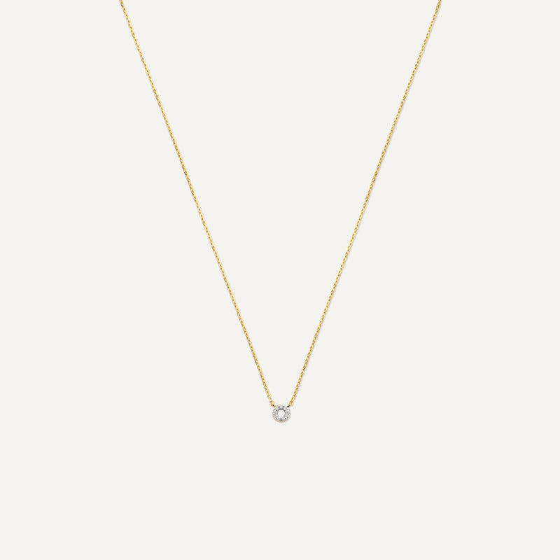 Collier Halo Ouvert Diamant