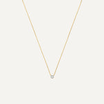 Diamond Open Halo Pendant Necklace (0.05 ct)