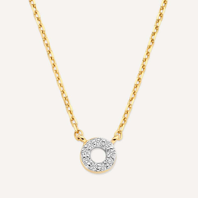 Collier Halo Ouvert Diamant