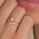 Diamond Wishbone Ring (0.11 ct)