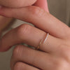 14 Karaat Goud Zirkonia Claw Ring - 4