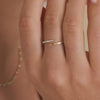 585er Gold mit Diamanten Diamant Claw Ring (0.04 ct) - 4