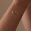 14 Karaat Goud Linked Infinity Armband - 4