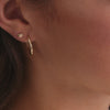 14 Karat Gold Essential Medium Hoops (18mm) - 4