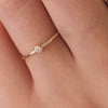 14 Karaat Goud Mini Zirkonia Ring - 4