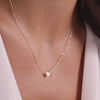 14 Karaat Goud Hart Pendant Ketting - 4