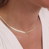 14 Karaat Goud Herringbone Schakelketting - 4