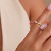 14 Karaat Goud Zirkonia Cross Ring - 4